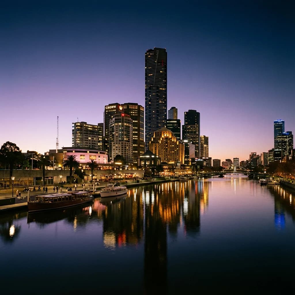 Melbourne Skyline at Twilight